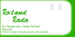 roland rada business card